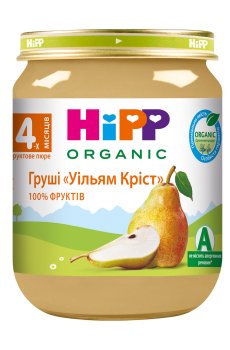 Детское фруктовое пюре HiPP Organic Груши Уильям Крист, с 4 месяцев, 125 г