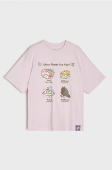 Бавовняна футболка з принтом Pusheen the Cat - Фіолетовий