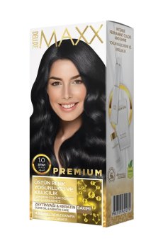 Краска для волос Maxx Deluxe Premium 1.0 Черный, 110 мл