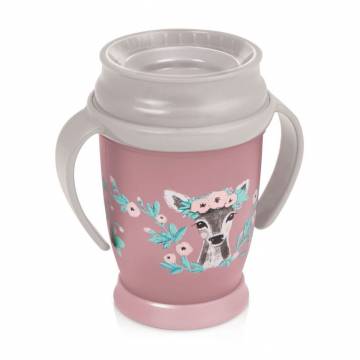 Детская кружка-поильник LOVI 360 Drink Master Wild Soul Girl с ручками, c 9 месяцев, розовая, 250 мл (1/604new) Детская кружка-поильник LOVI 360 Drink Master Wild Soul Girl с ручками, c 9 месяцев, розовая, 250 мл (1/604new)