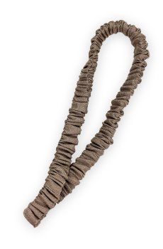 Повязка для волос Miso тонкая, лен, коричневая, 1 шт (IU22-1)