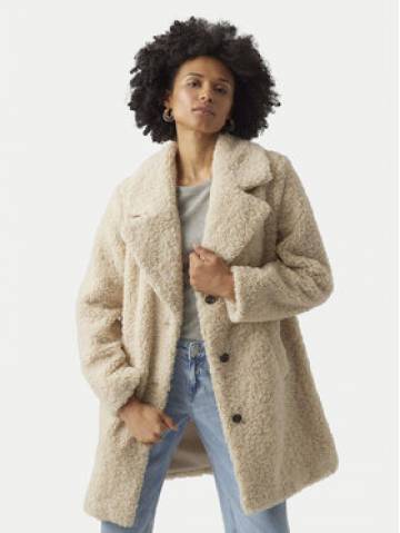 Vero Moda Зимове пальто Kylie Teddy 10289938 Бежевий Loose Fit Vero Moda Зимове пальто Kylie Teddy 10289938 Бежевий Loose Fit
