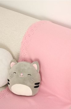 Pleedi ажuurse servaga - пастельний рожевий