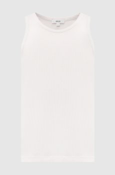 Белая майка Viggo в рубчик