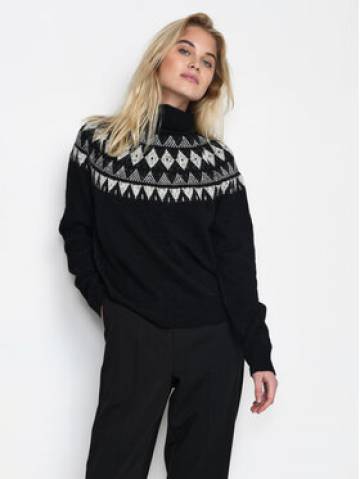 Kaffe Гольф Melissa 10506886 Чорний Regular Fit Kaffe Гольф Melissa 10506886 Чорний Regular Fit