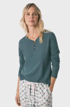 Женский зеленый лонгслив Зеленый S womensecret 3272323