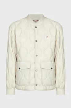 Мужской белый пуховик TJM QUILTED LT DOWN JACKET Белый S Tommy Jeans DM0DM16717