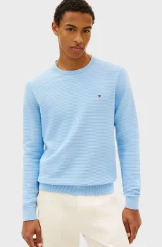 Мужской голубой джемпер SEASONAL STRUCTURE Голубой XL Tommy Hilfiger MW0MW41643