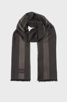 Мужской темно-серый шарф Серый ONESIZE BOSS 50547659;001