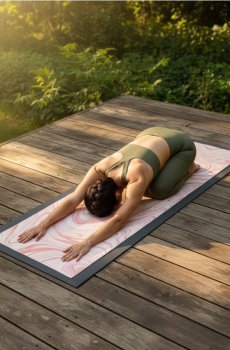 Рушник для килимка для йоги - різнобарвний