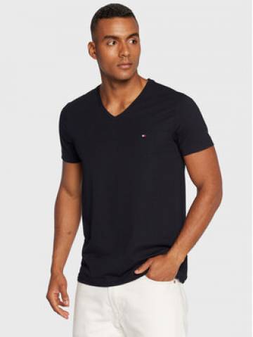 Tommy Hilfiger Футболка Core Stretch MW0MW27540 Cиній Slim Fit Tommy Hilfiger Футболка Core Stretch MW0MW27540 Cиній Slim Fit