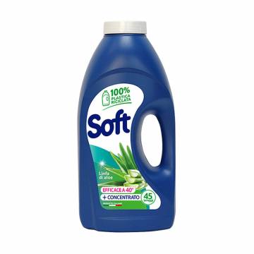 Гель для стирки Soft Linfa di Aloe на основе натурального мыла, 45 стирок, 2.25 л Гель для стирки Soft Linfa di Aloe на основе натурального мыла, 45 стирок, 2.25 л