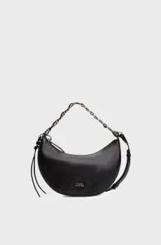 Женская черная кожаная сумка MOON Черный ONESIZE Tommy Hilfiger AW0AW17467