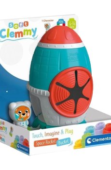 Развивающая игрушка Clementoni Soft Clemmy Космическая ракета, от 6 месяцев, 21*27.5*15 см (17806)