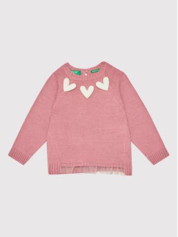United Colors Of Benetton Светр 1176C1121 Рожевий Regular Fit United Colors Of Benetton Светр 1176C1121 Рожевий Regular Fit