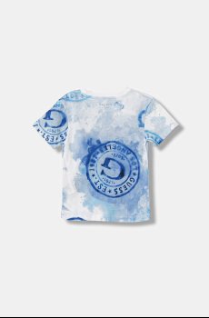 Детская хлопковая футболка Guess