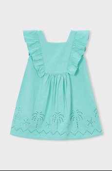 Хлопковое детское платье Mayoral