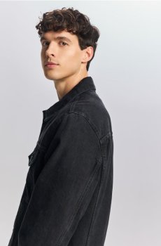 Reserved - Джинсова куртка - чорний - YQ323-99J