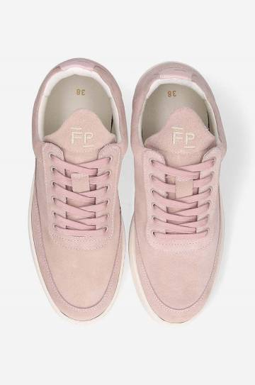 Замшевые кроссовки Filling Pieces цвет розовый 10122792081-PINK Замшевые кроссовки Filling Pieces цвет розовый 10122792081-PINK