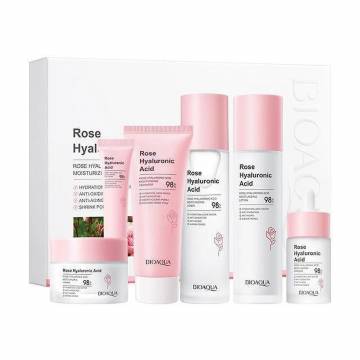 Набор для лица Sadoer Rose Hyaluronic Acid Moisturizing Six-Piece Set, 6 продуктов Набор для лица Sadoer Rose Hyaluronic Acid Moisturizing Six-Piece Set, 6 продуктов