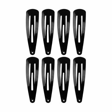 Уценка! Набор зажимов для волос Titania Triangle Small контурные, черные, 8 шт (7880 B)