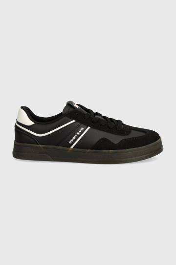 Кроссовки Tommy Jeans TJW COURT цвет чёрный EN0EN02552 Кроссовки Tommy Jeans TJW COURT цвет чёрный EN0EN02552