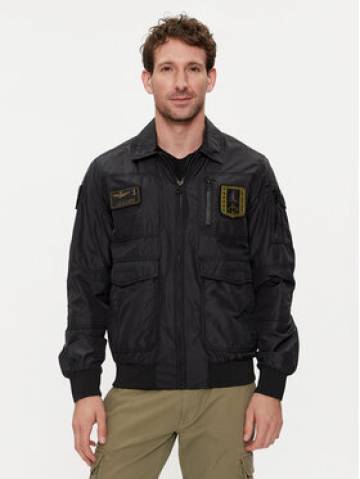 Aeronautica Militare Куртка бомбер 241AB2071CT3081 Чорний Regular Fit Aeronautica Militare Куртка бомбер 241AB2071CT3081 Чорний Regular Fit