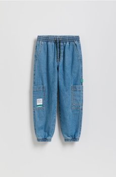 Reserved - Джинси jogger - синій - 002FO-55J