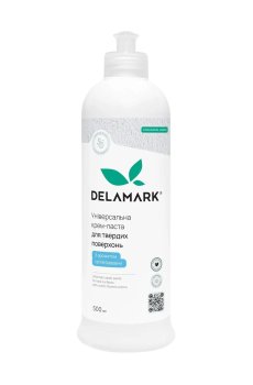 Универсальная крем-паста для твердых поверхностей DeLaMark с ароматом цветов хлопка, 500 мл