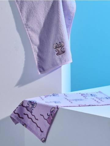 Рушники бавовняні 2 шт Stitch - Фіолетовий Рушники бавовняні 2 шт Stitch - Фіолетовий