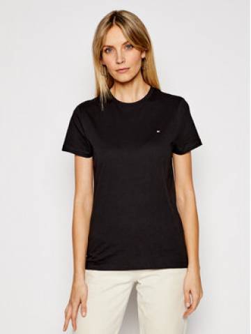 Tommy Hilfiger Футболка Heritage Crew WW0WW22043 Чорний Regular Fit Tommy Hilfiger Футболка Heritage Crew WW0WW22043 Чорний Regular Fit