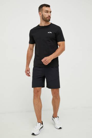 Хлопковая футболка Billabong цвет чёрный с принтом Хлопковая футболка Billabong цвет чёрный с принтом