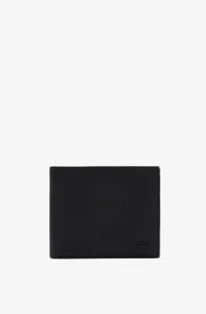 Мужской черный кошелек Черный ONESIZE Lacoste NH4421HC000