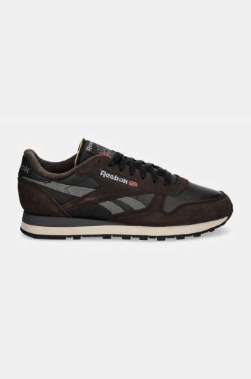 Кожаные кроссовки Reebok Classic Classic Leather цвет коричневый 100201111 Кожаные кроссовки Reebok Classic Classic Leather цвет коричневый 100201111