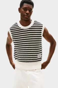 Мужской жилет в полоску Tommy Hilfiger x F1 MOVIE Разноцветный XL Tommy Hilfiger MW0MW41385