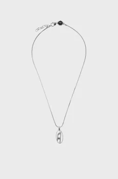 Мужское серебристое ожерелье Серебряный 55 см Diesel DX1342040