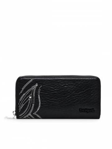 Desigual Великий жіночий гаманець Fiona 24WAYP05 Чорний Desigual Великий жіночий гаманець Fiona 24WAYP05 Чорний