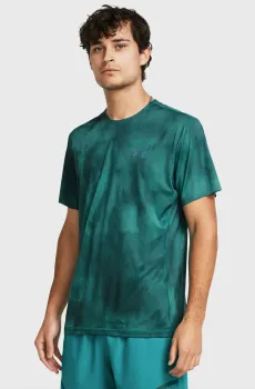 Мужская зеленая футболка Vanish Elite Vent Prtd Зеленый S Under Armour 1383669-449