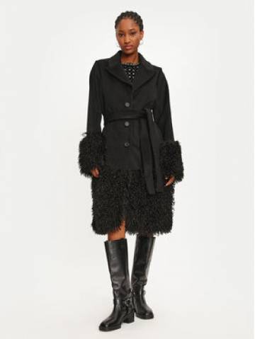 TWINSET Вовняне пальто 242TT2400 Чорний Regular Fit TWINSET Вовняне пальто 242TT2400 Чорний Regular Fit