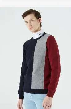 Мужской синий свитер Синий S Lacoste AH223333L
