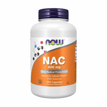N-Ацетилцистеин NOW foods NAC 600 мг, 250 капсул N-Ацетилцистеин NOW foods NAC 600 мг, 250 капсул