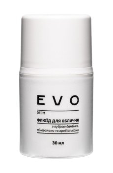 Флюид для лица EVO derm с пудрой бамбука, минералами и пребиотиками, 30 мл