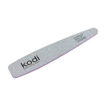 Пилка для ногтей Kodi Professional 120/240 грит конусная, серая, 178*32*4 мм Пилка для ногтей Kodi Professional 120/240 грит конусная, серая, 178*32*4 мм