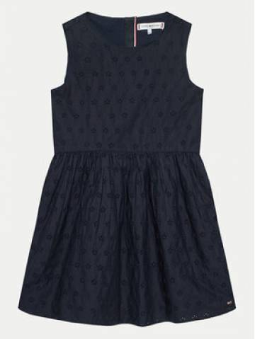Tommy Hilfiger Літня сукня Anglaise KG0KG07931 D Cиній Regular Fit Tommy Hilfiger Літня сукня Anglaise KG0KG07931 D Cиній Regular Fit