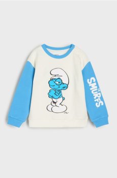 Світшот crewneck The Smurfs - кремовий