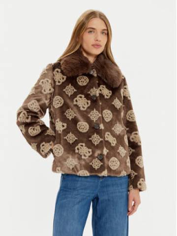 Guess Шуба Karine W4BL00 WE9V0 Коричневий Regular Fit Guess Шуба Karine W4BL00 WE9V0 Коричневий Regular Fit