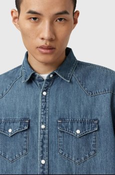 Джинсовая рубашка AllSaints FENTON