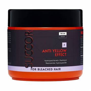 Маска Succor Anti Yellow Effect Mask от желтизны, для осветленных волос, 300 мл Маска Succor Anti Yellow Effect Mask от желтизны, для осветленных волос, 300 мл
