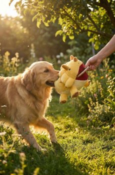 Плюшева іграшка для собаки з пискавкою та кишенею для руки у формі динозавра - світло-жовтий