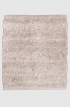 Бежевое махровое полотенце для рук ASH RIBBED